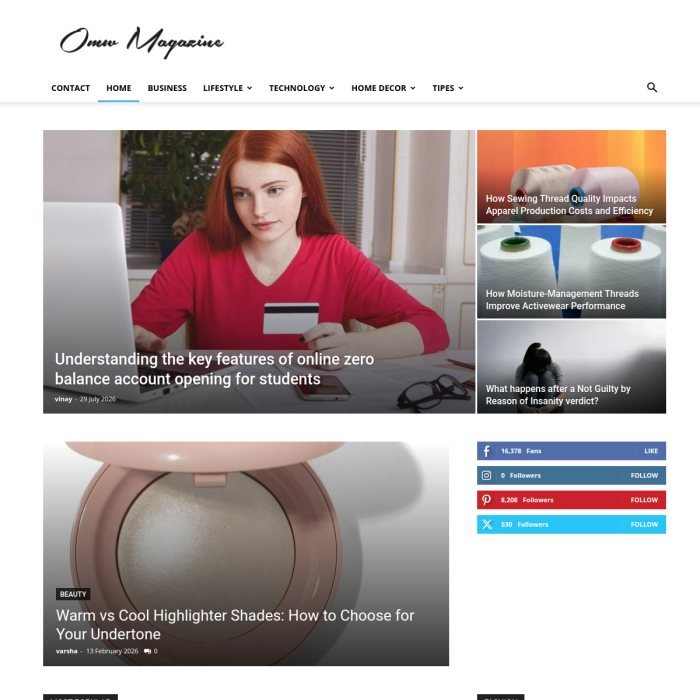 Screenshot of the On To My Wardrobe website